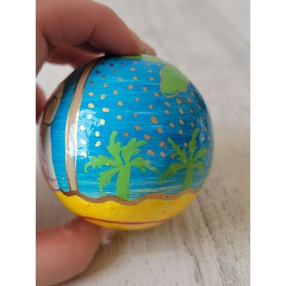 Jesus nativity scene ball ornaments palm tree Xmas decor - Picture 5 of 9